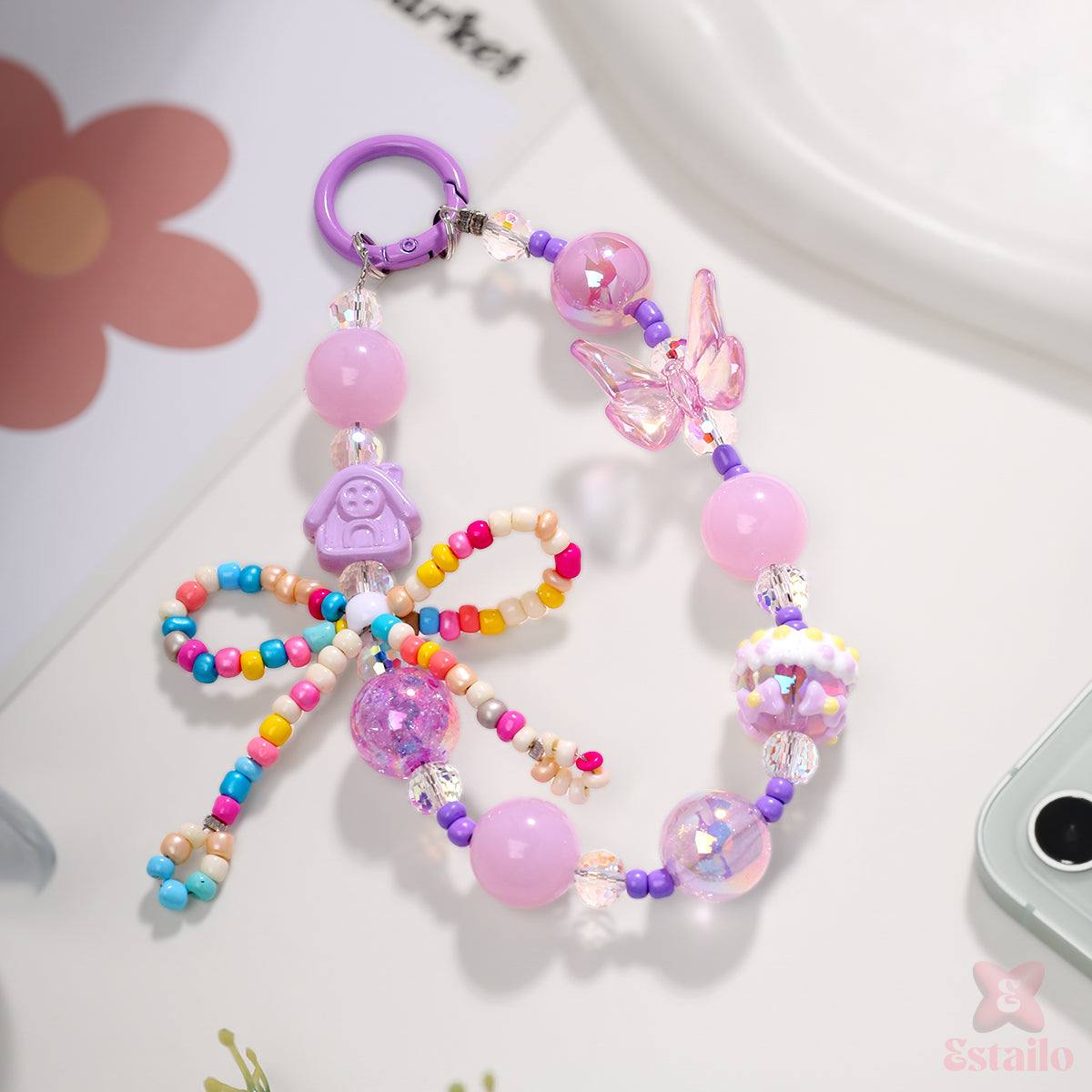 Fairy Bow Flutter Phone Charm