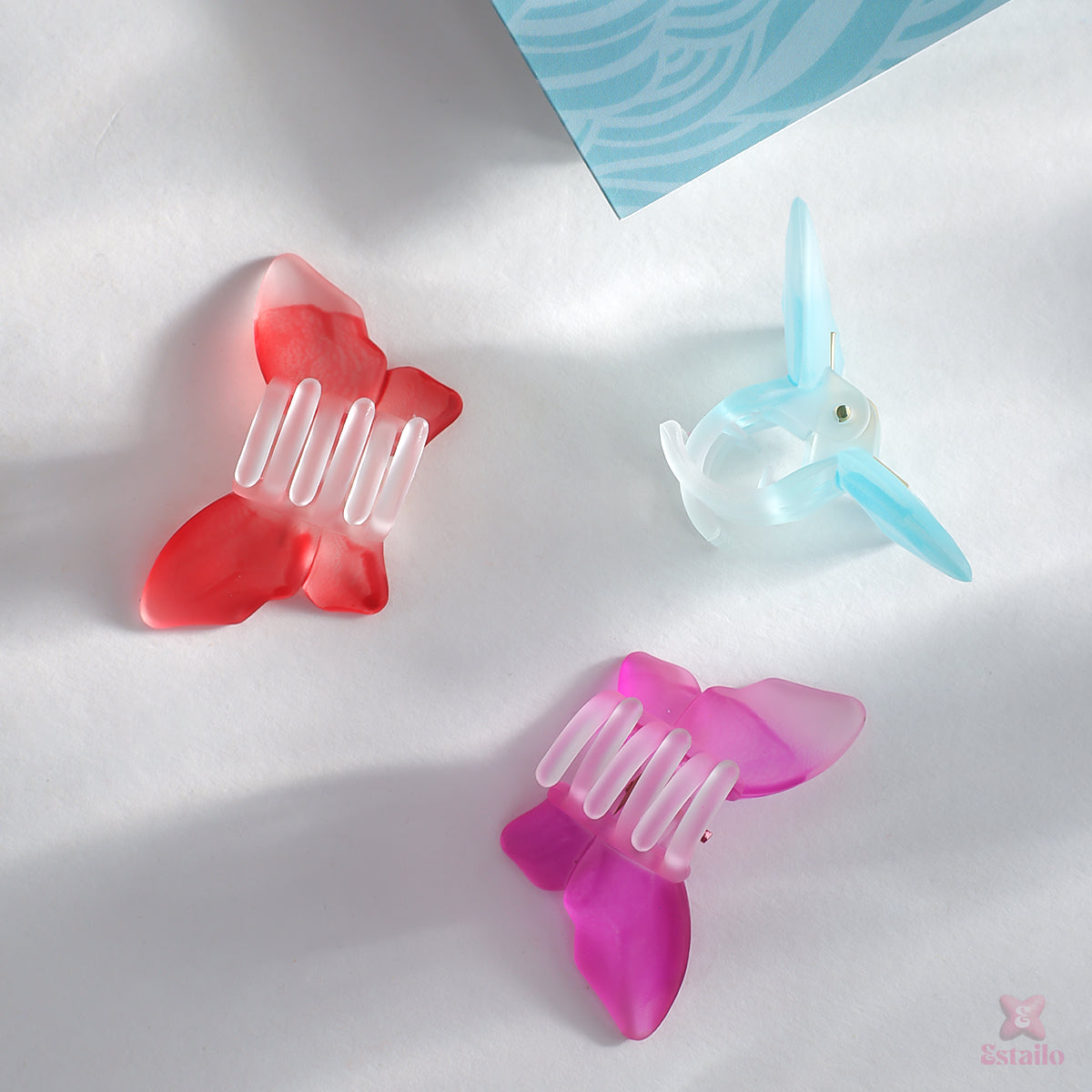 Mini Butterfly Hair Claw (pack of 3)