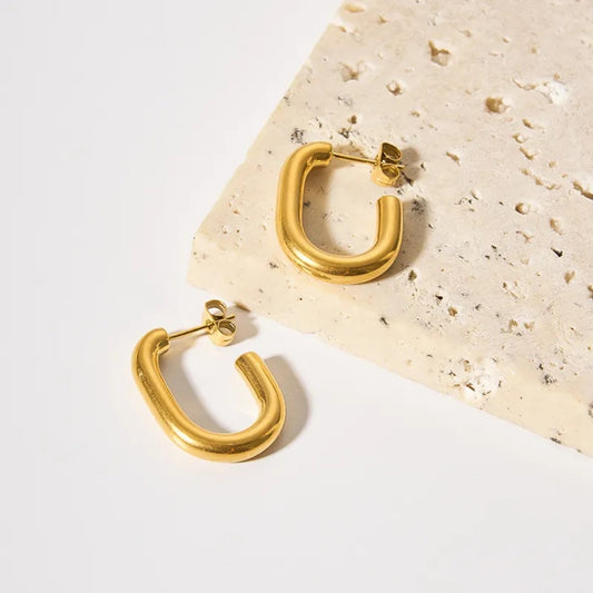 As Pretty As Gold Hoop Earrings