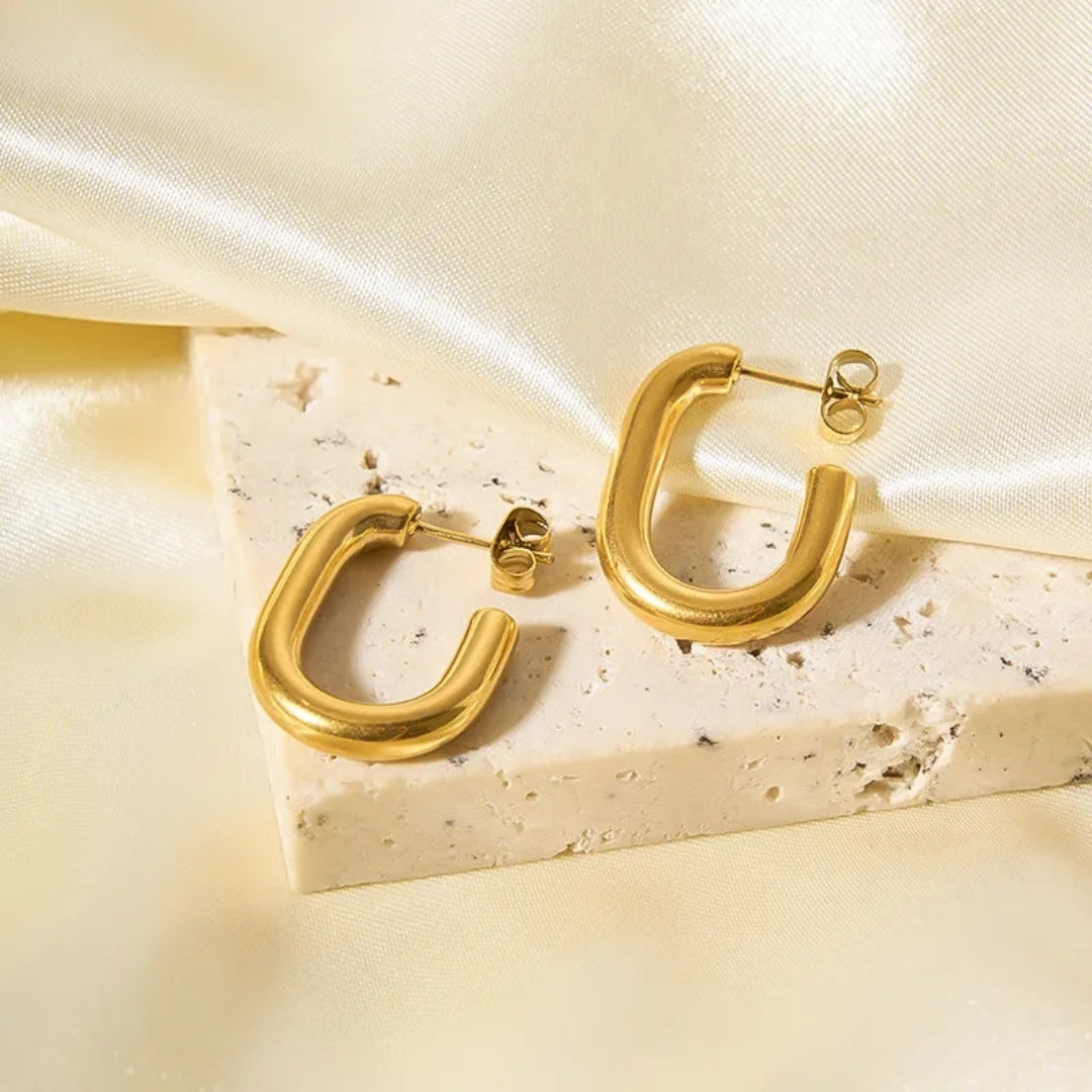 As Pretty As Gold Hoop Earrings