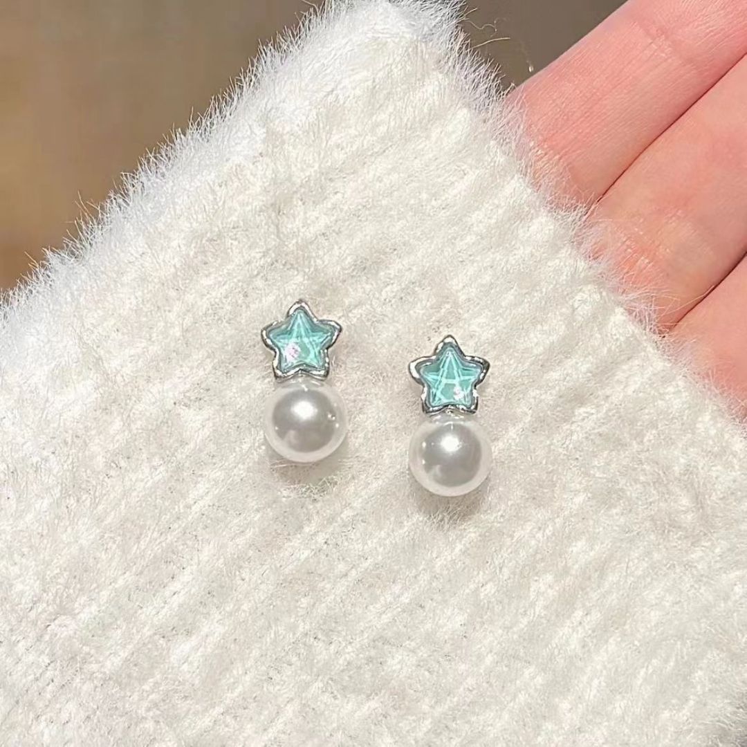 Imperial Star Pearls Drop Earrings