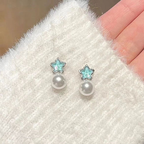 Imperial Star Pearls Drop Earrings