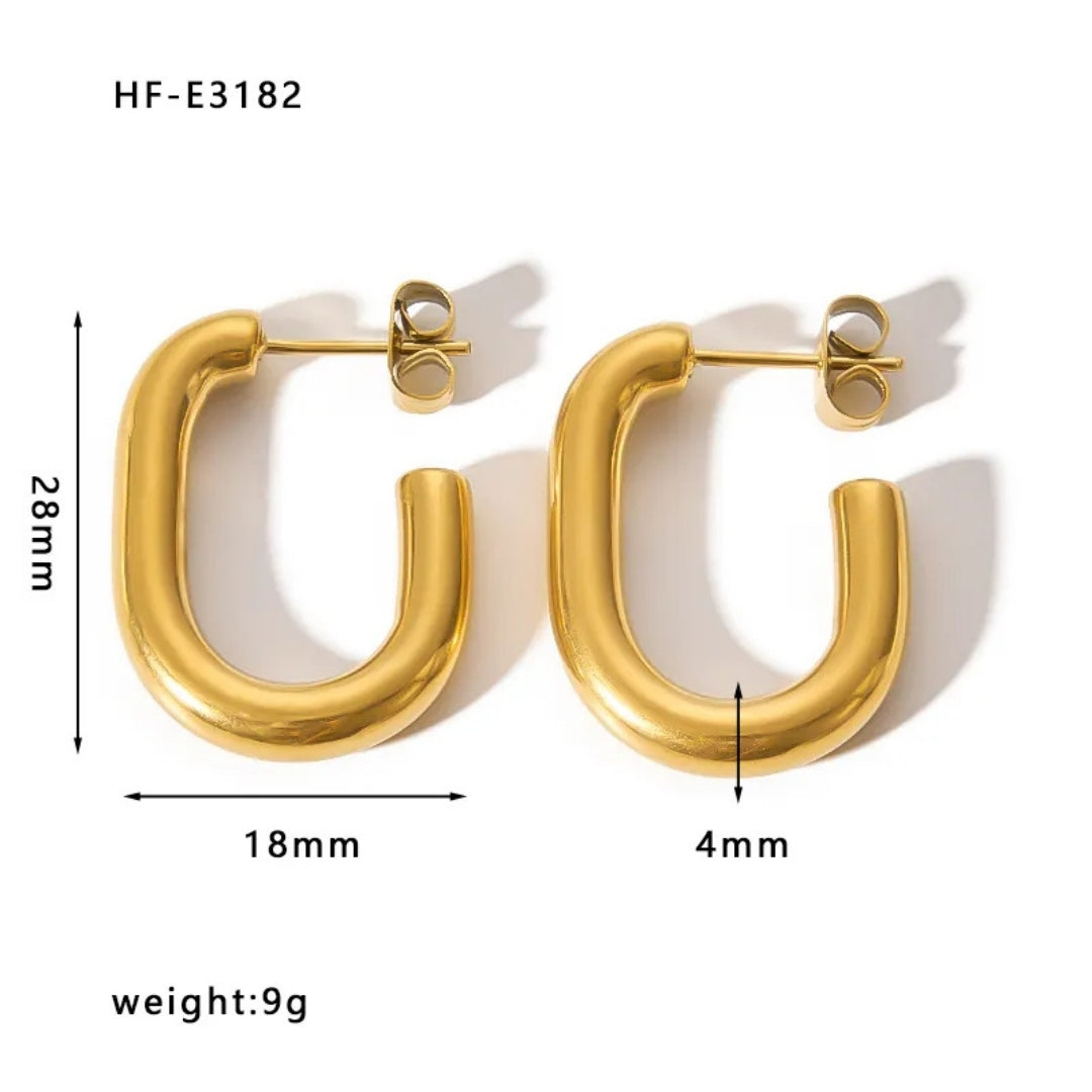 As Pretty As Gold Hoop Earrings