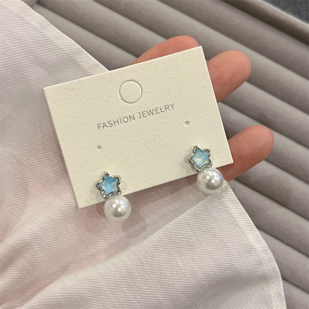 Imperial Star Pearls Drop Earrings