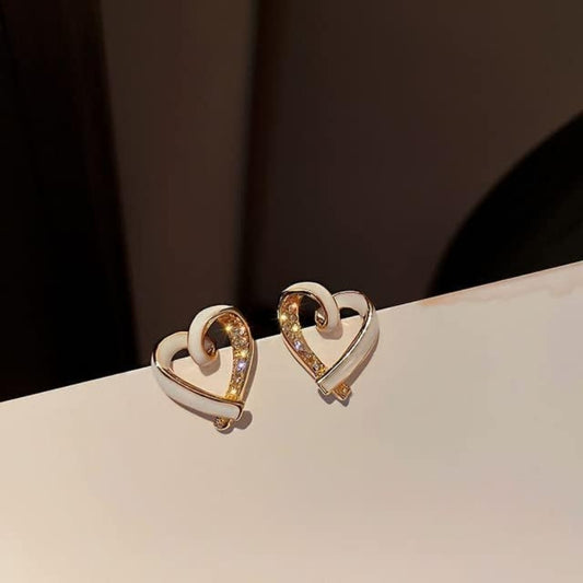 Bling Blogger Heart Earrings