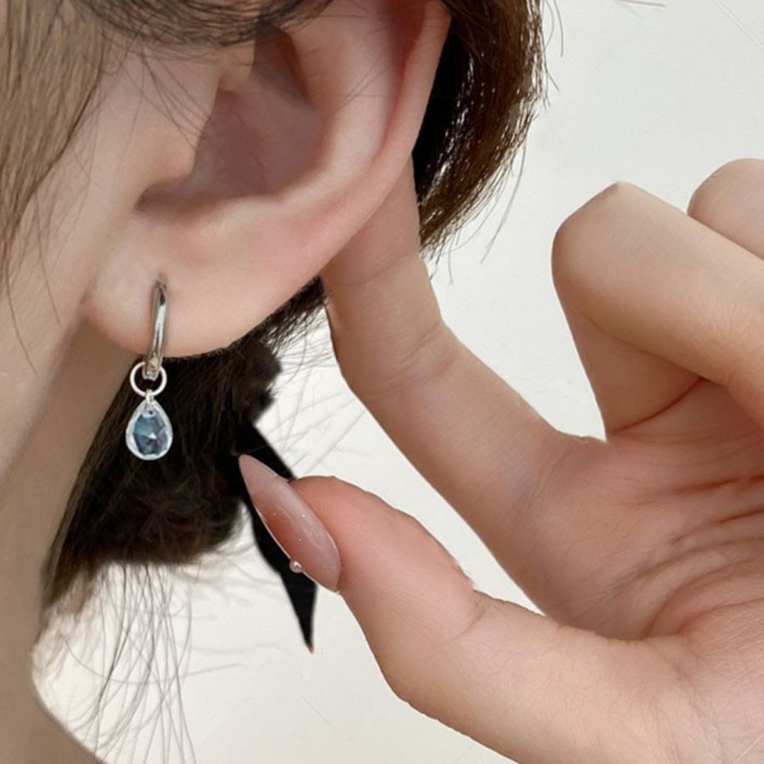 Drizzle Drop Hoops Earrings