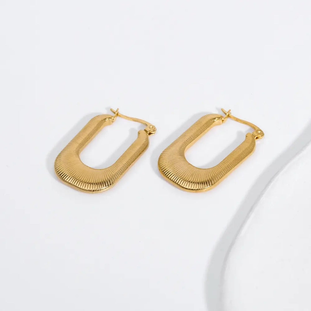 As Pretty As Gold Hoop Earrings