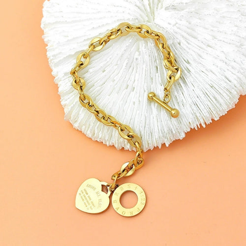 Faithful Heart Toggle Bracelet