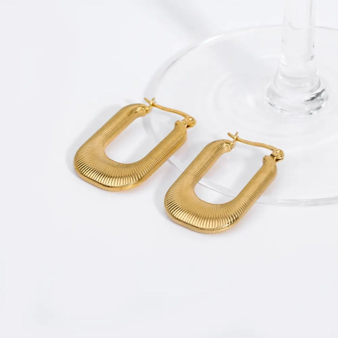 As Pretty As Gold Hoop Earrings