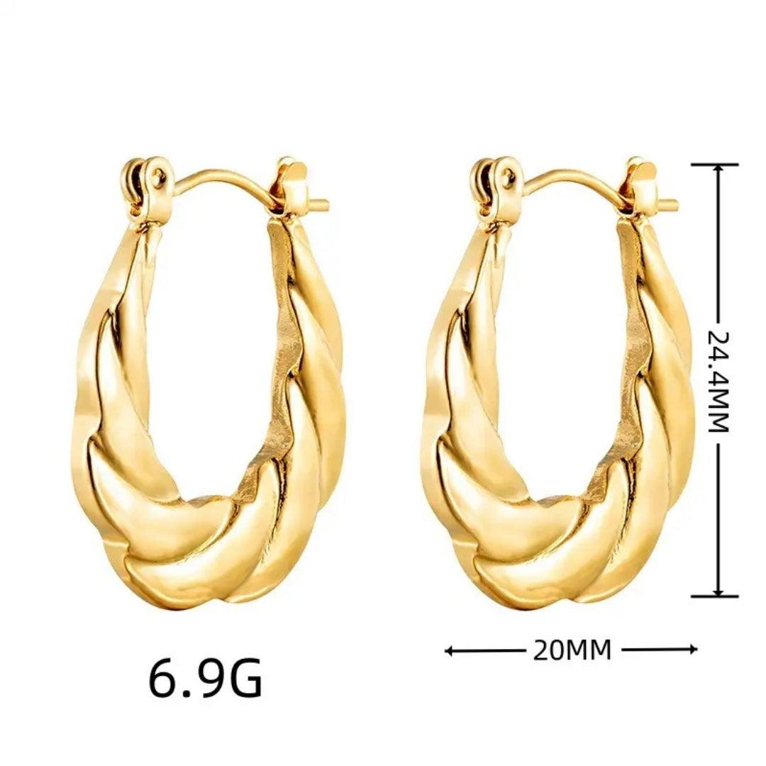 Golden Hoops Earrings