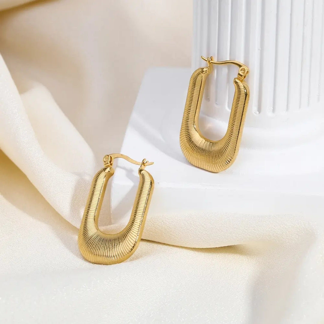 As Pretty As Gold Hoop Earrings