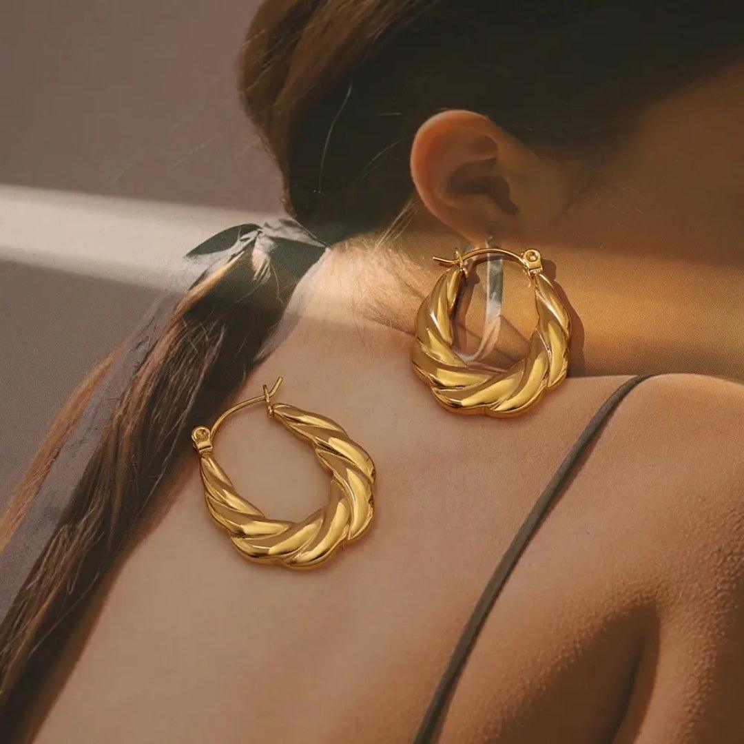 Golden Hoops Earrings