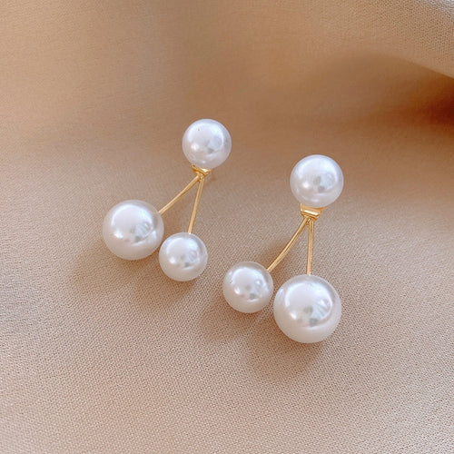 Twin Pearl Elegance Earrings