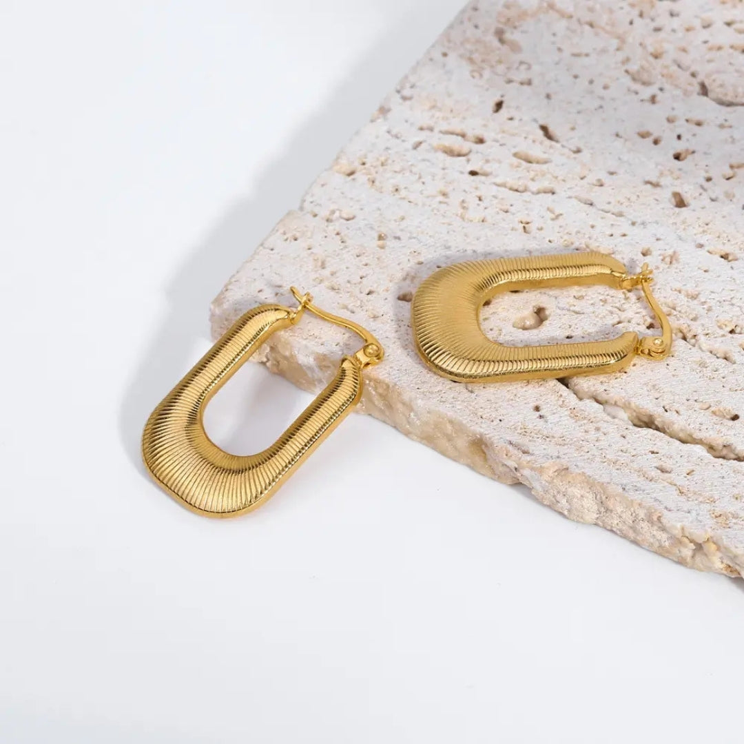 As Pretty As Gold Hoop Earrings