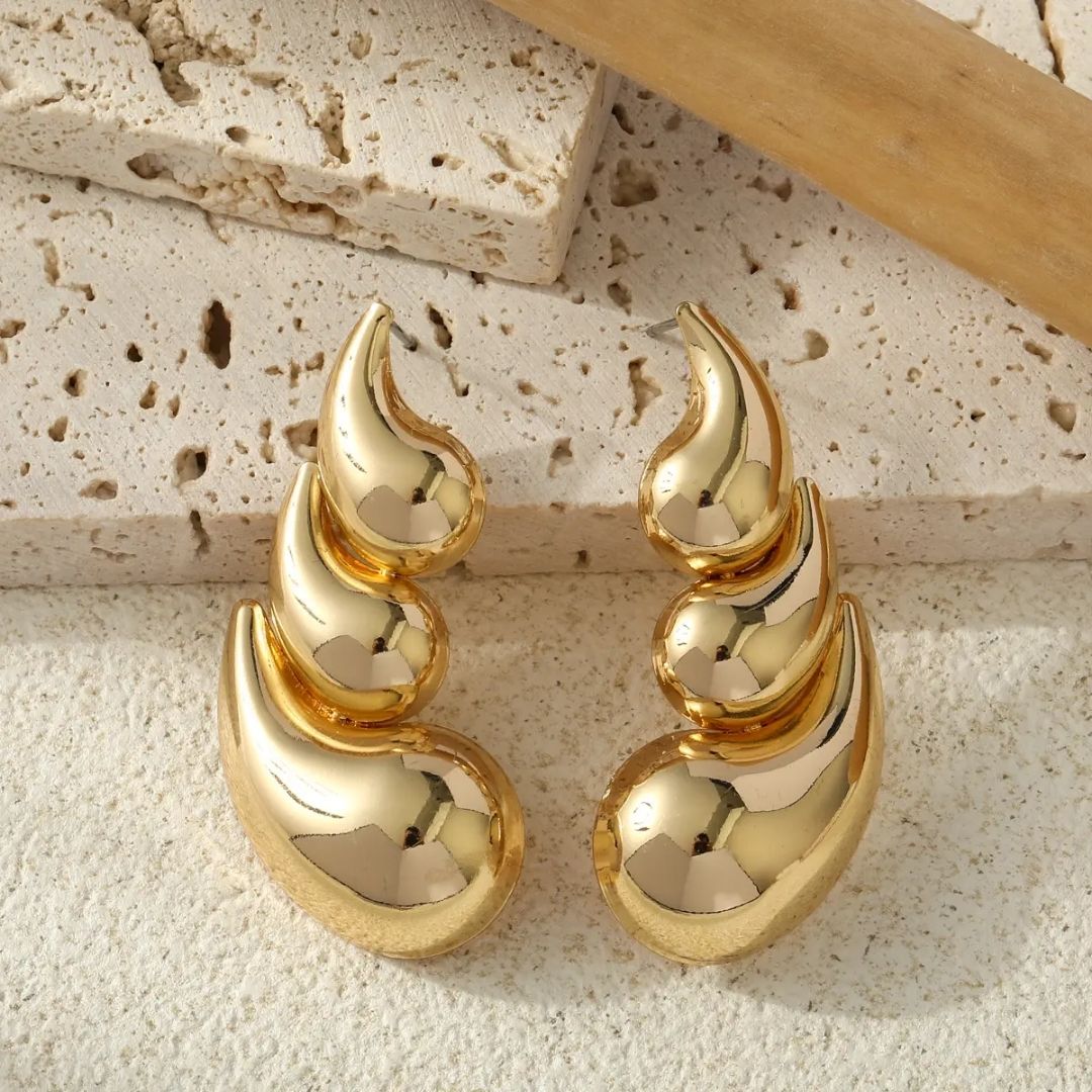 Chunk Drop Earring