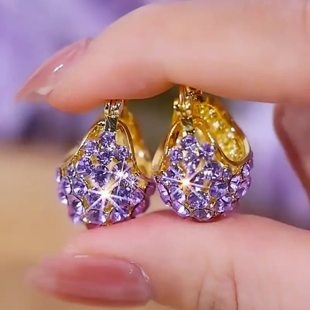 Grapevine Zircon Clusters Earrings