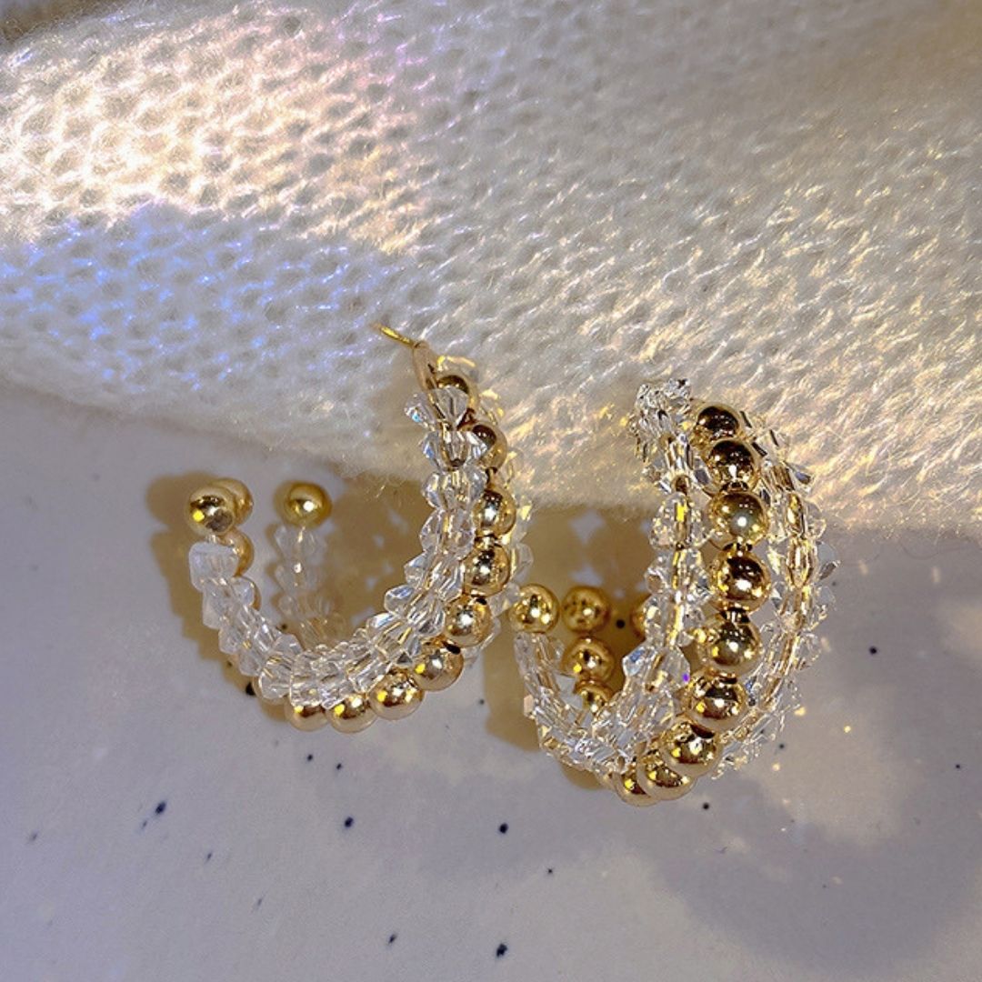 Chunky Caviar Loops Earrings