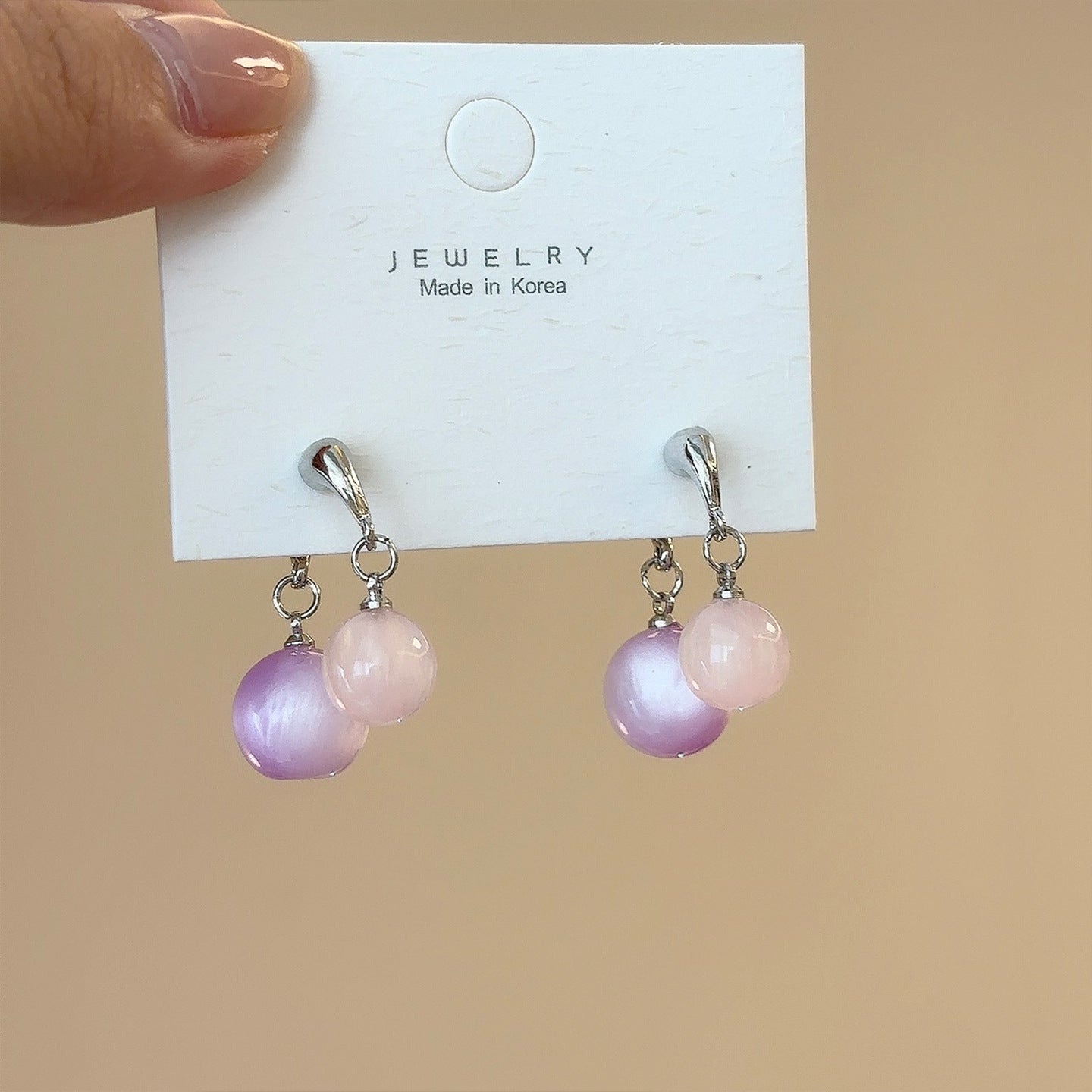 Lavender Orb Earrings