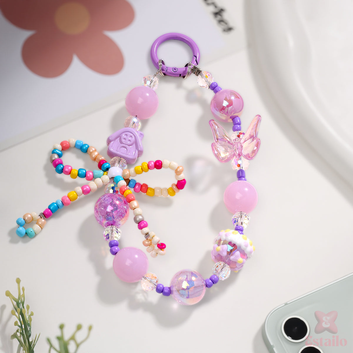 Fairy Bow Flutter Phone Charm