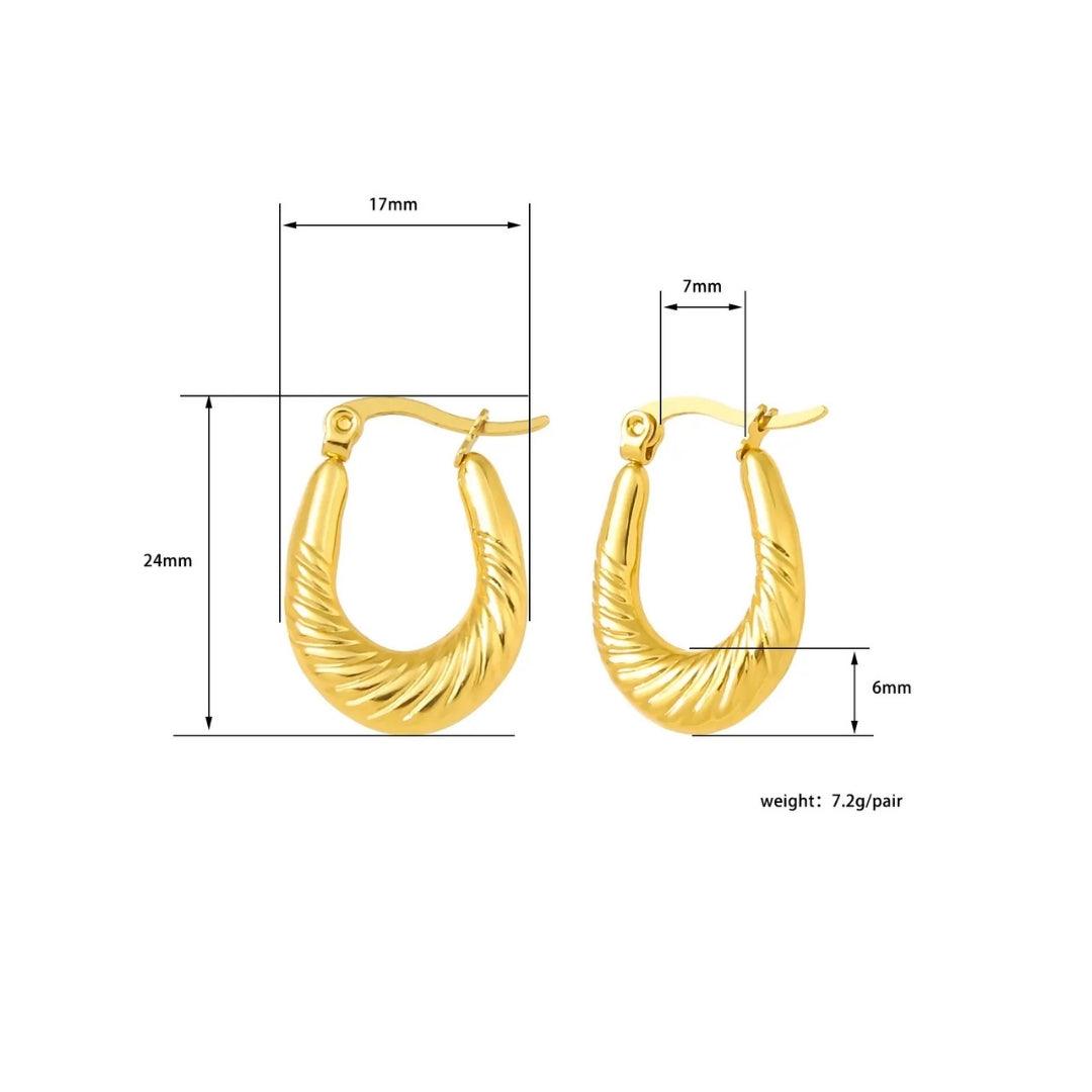 Golden Goddess Hoops Earrings