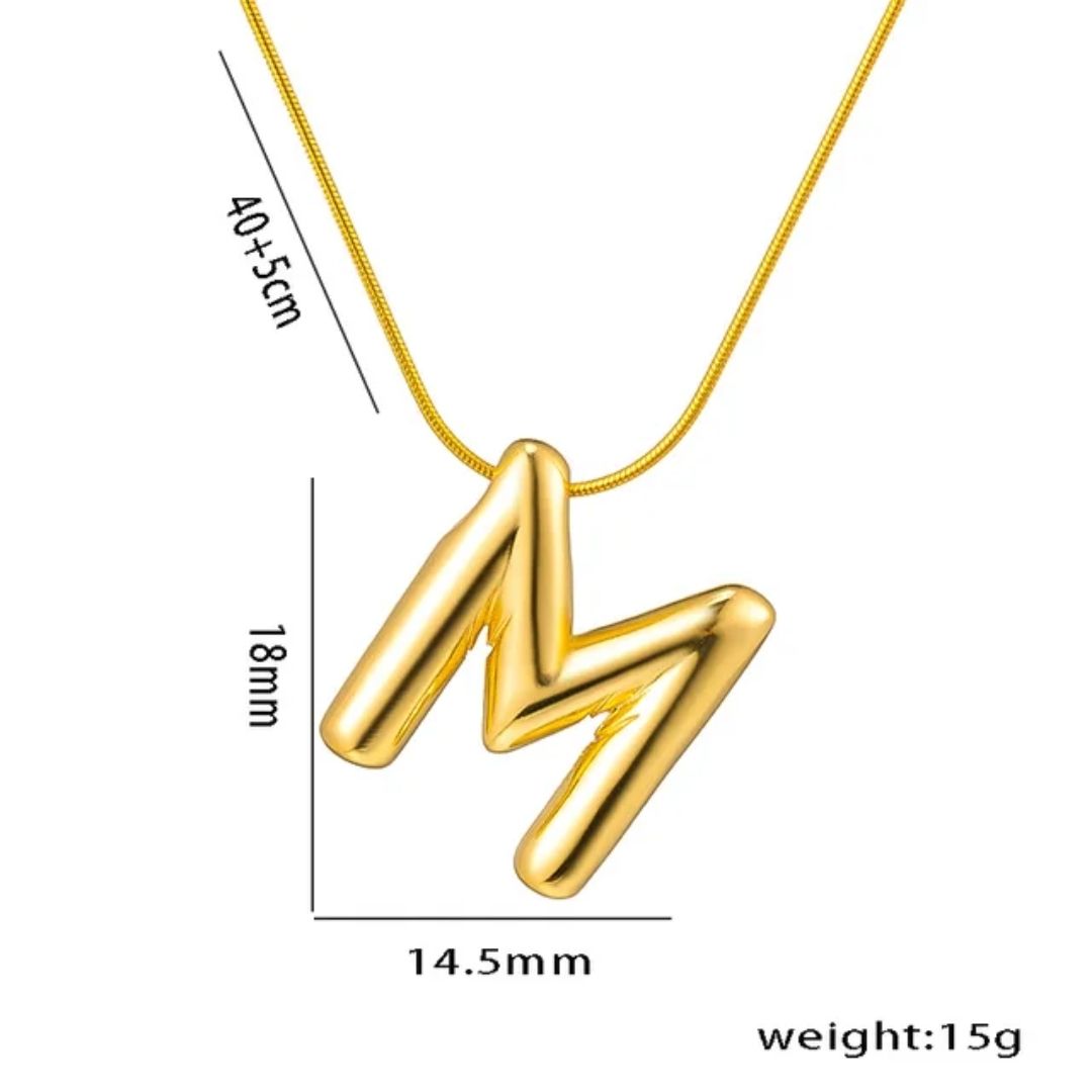 Alphabet M Necklace