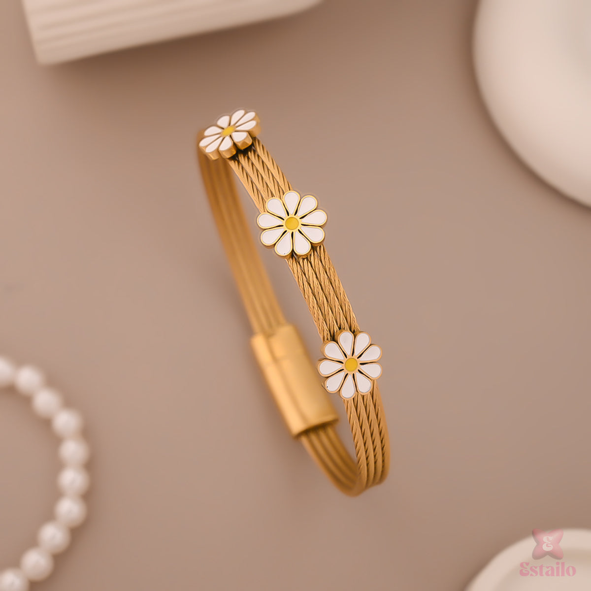 Bloom Daisy Statement Bracelet