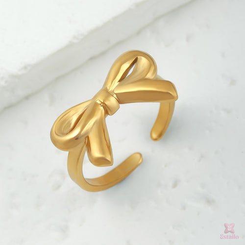 Golden Bae Bow Ring
