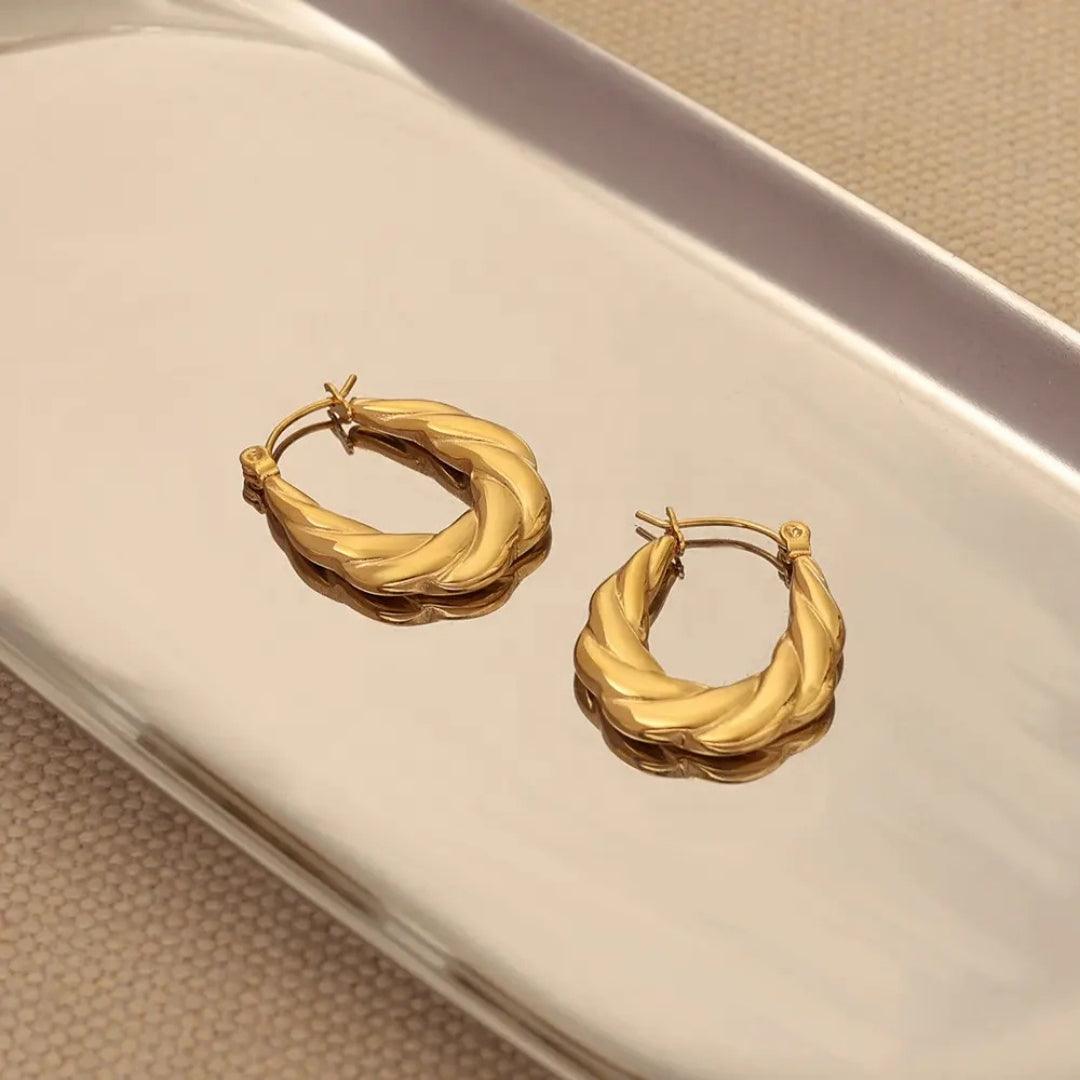 Golden Hoops Earrings