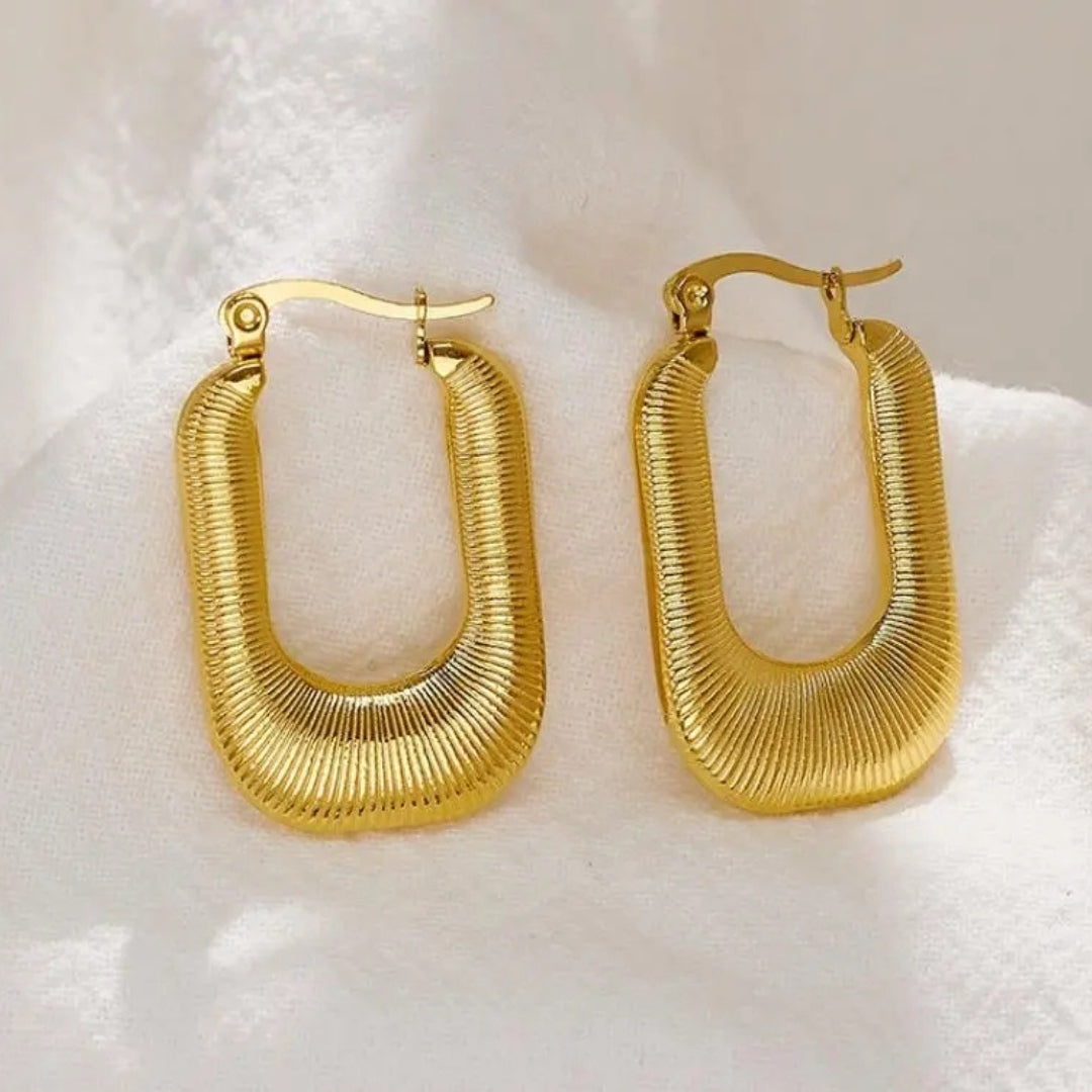 As Pretty As Gold Hoop Earrings