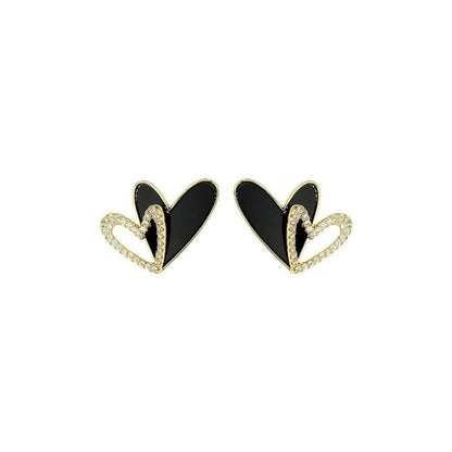 Bling Blogger Heart Earrings