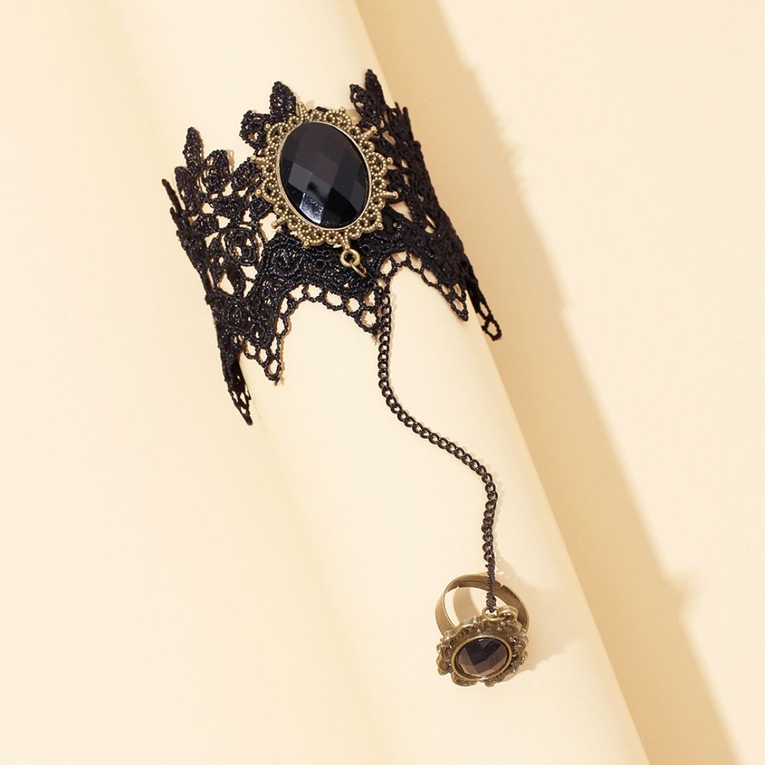 Gothic Victorian Onyx Bracelet