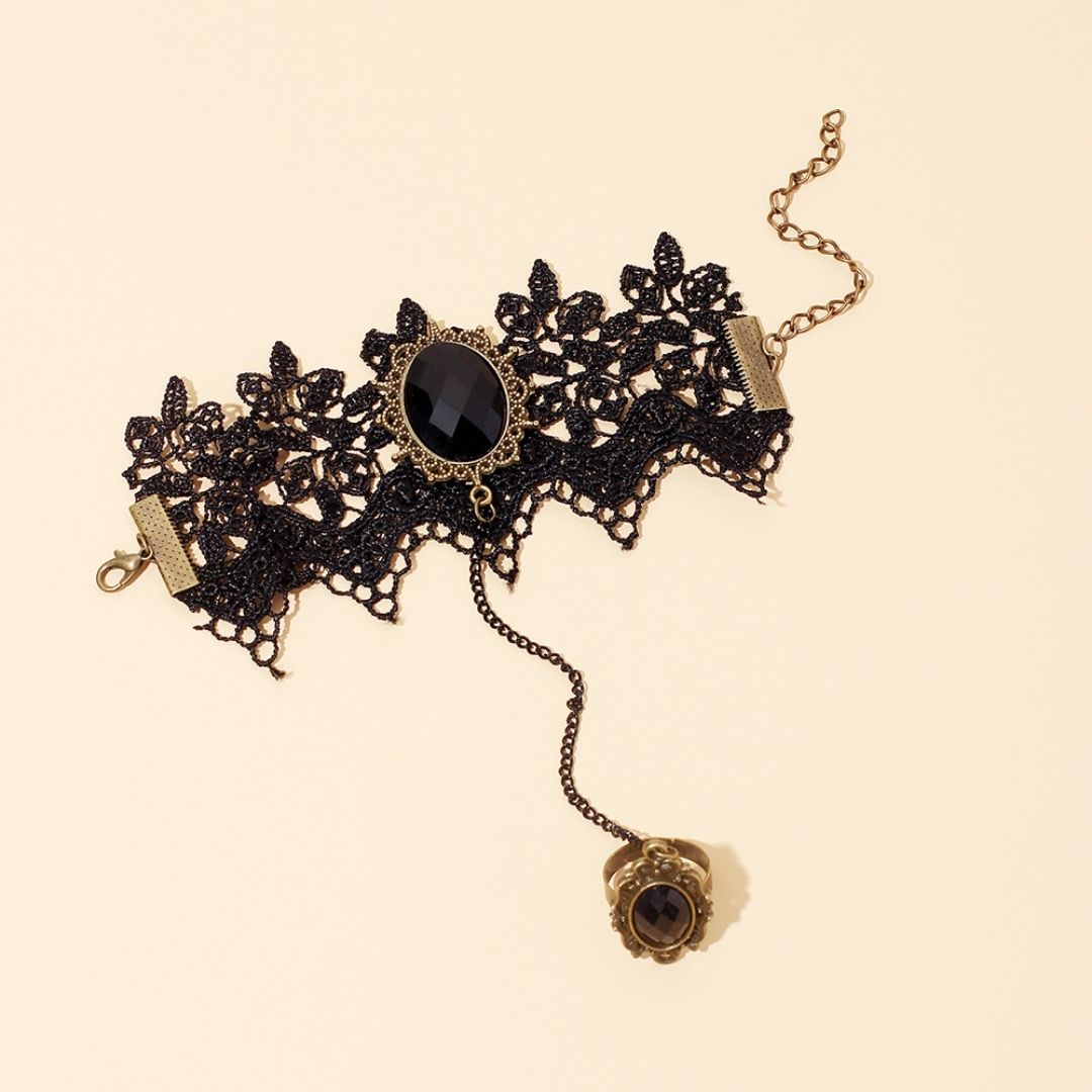 Gothic Victorian Onyx Bracelet
