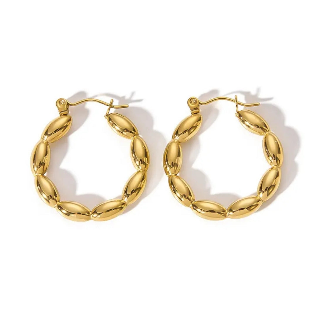 As Pretty As Gold Hoop Earrings