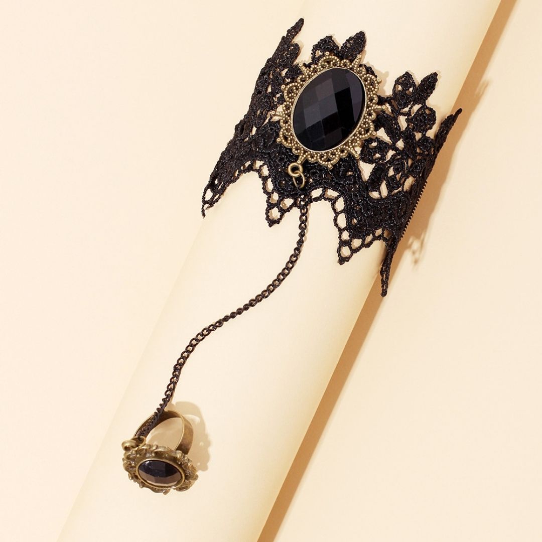 Gothic Victorian Onyx Bracelet