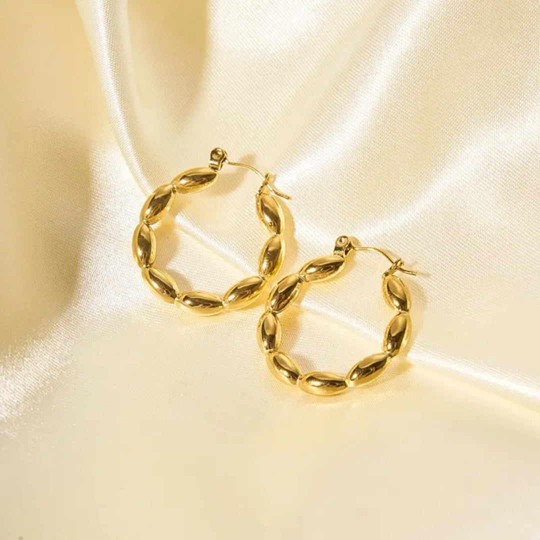 As Pretty As Gold Hoop Earrings