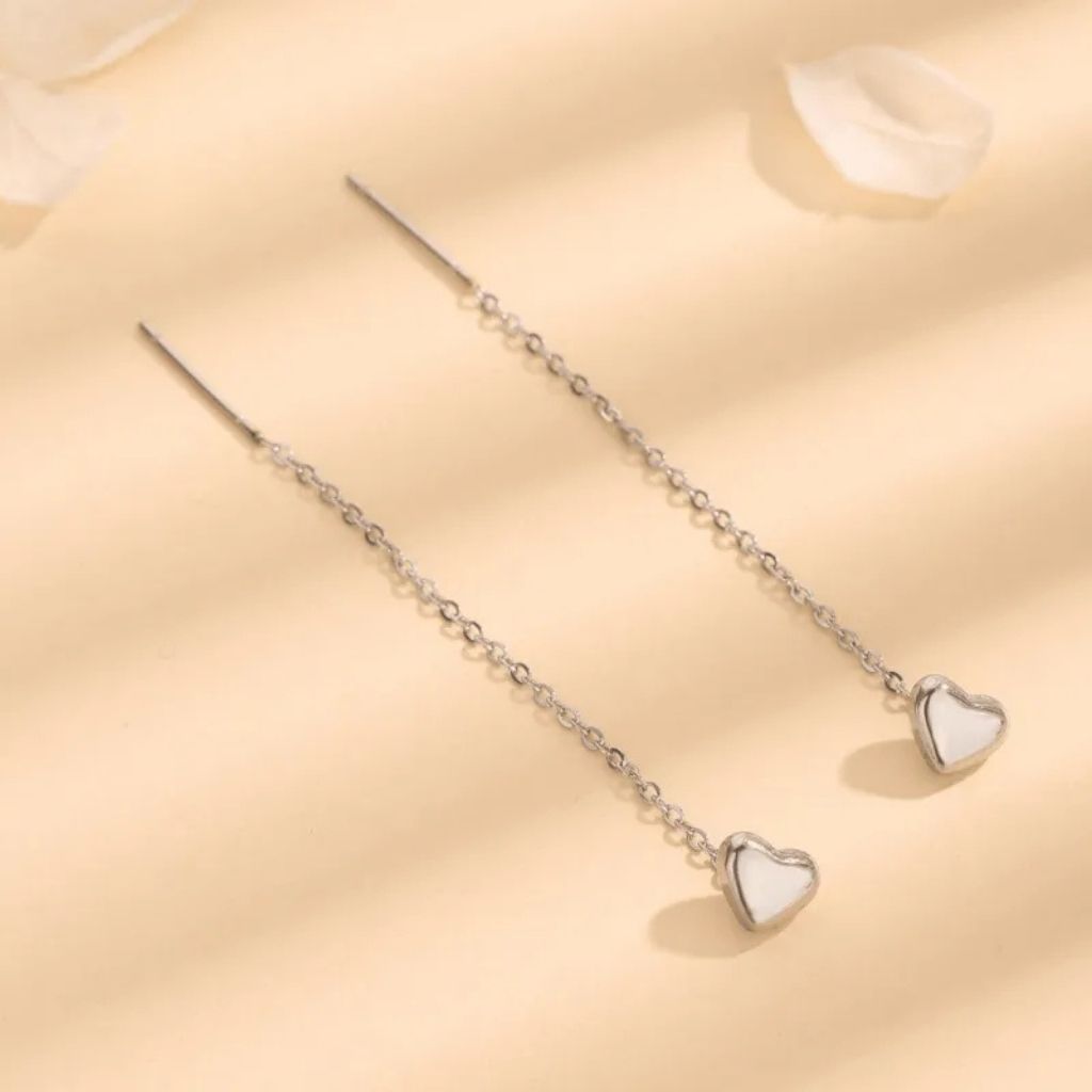 Heart Drop Earrings