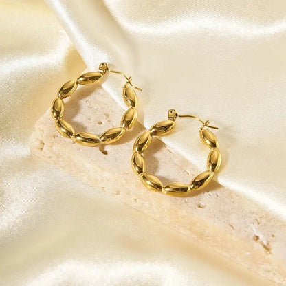 As Pretty As Gold Hoop Earrings