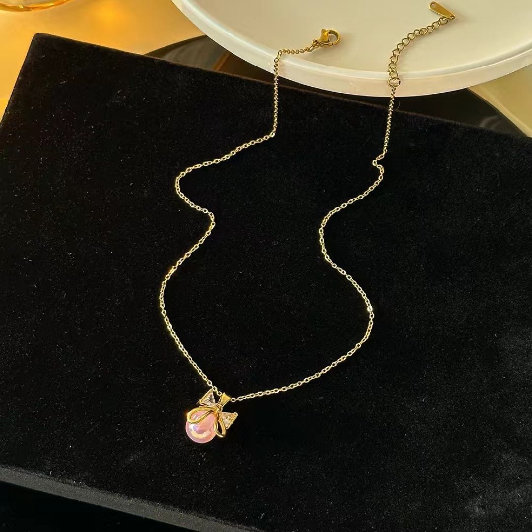 Petite Ribbon Glow Necklace