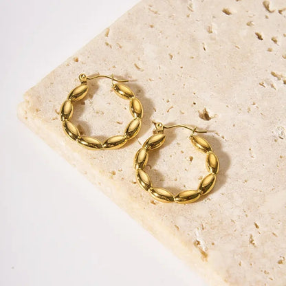 As Pretty As Gold Hoop Earrings