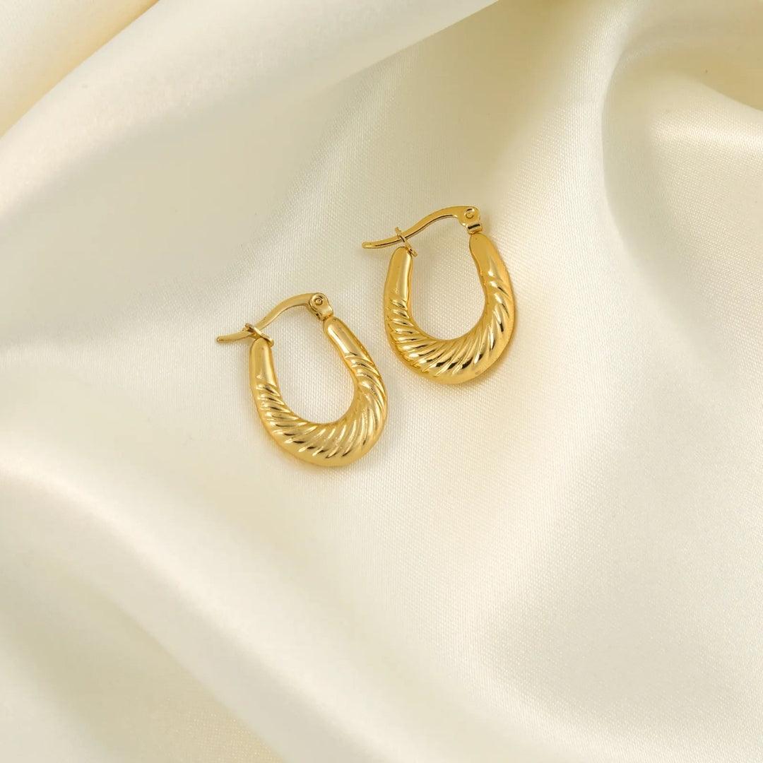 Golden Goddess Hoops Earrings