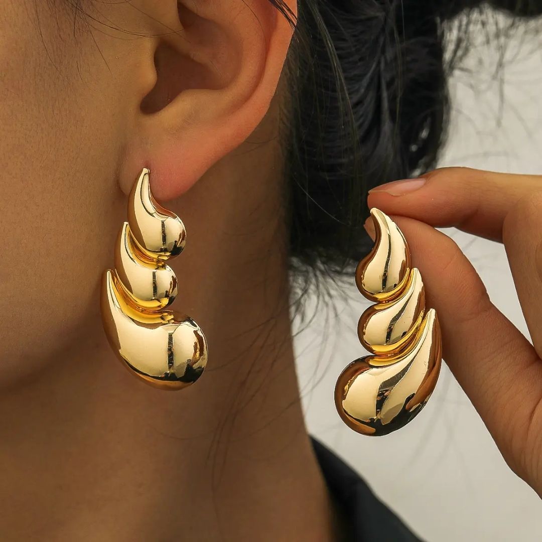 Chunk Drop Earring