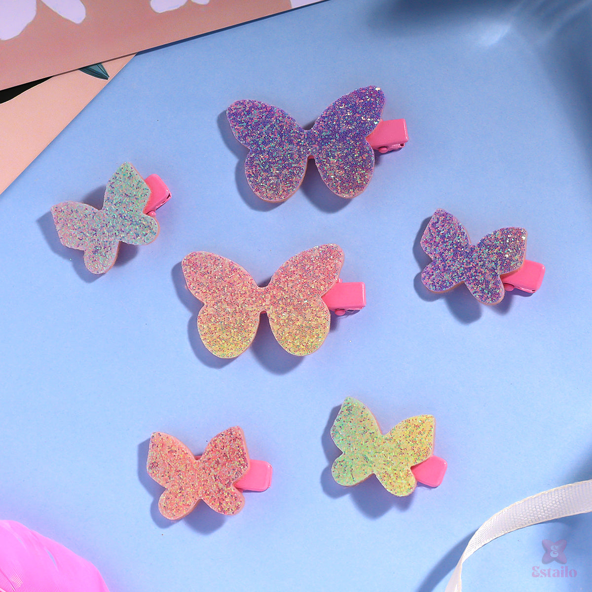 Rainbow Wings Clips