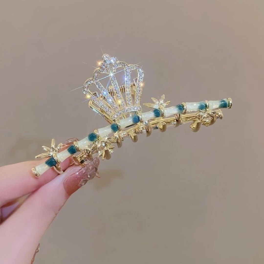 Rhinestone Crown Hair Claw