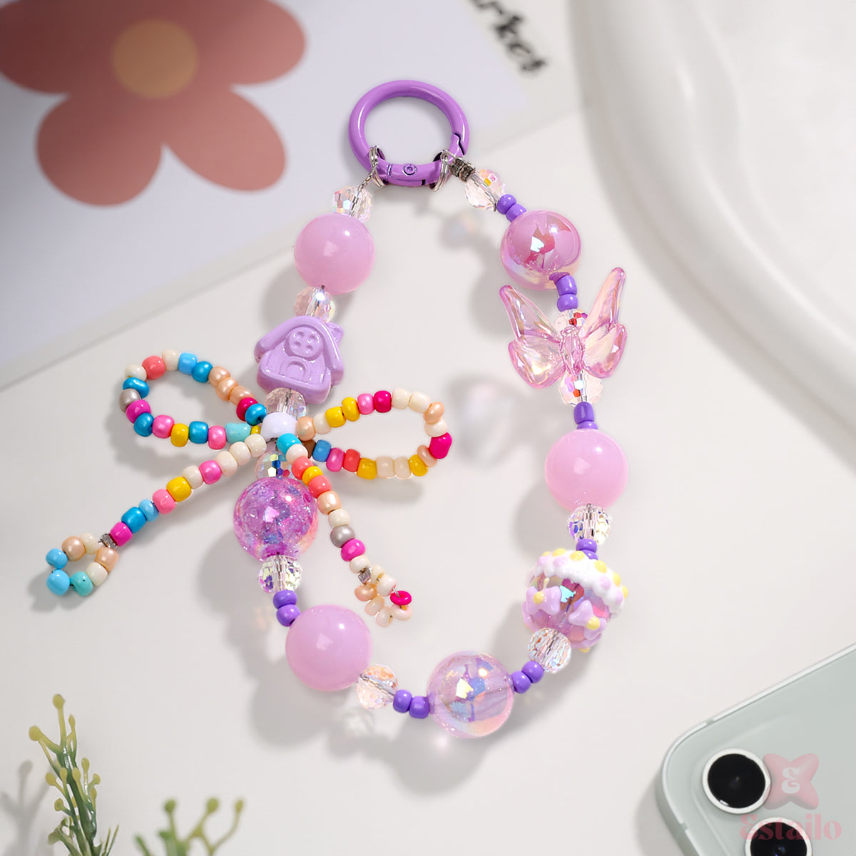 Fairy Bow Flutter Phone Charm