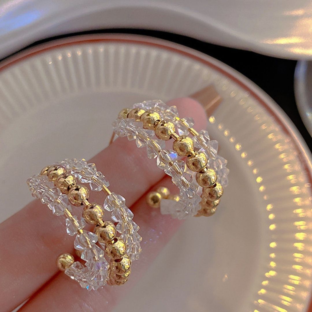 Chunky Caviar Loops Earrings