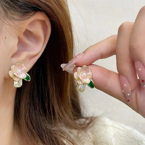 Blush Rosebuds Earrings