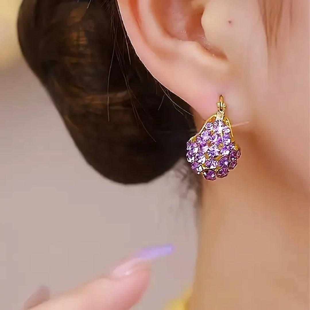 Grapevine Zircon Clusters Earrings