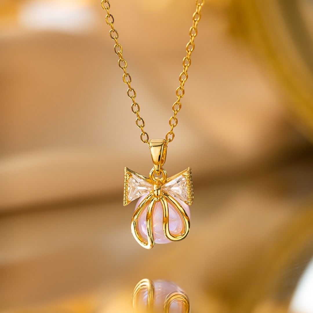 Petite Ribbon Glow Necklace