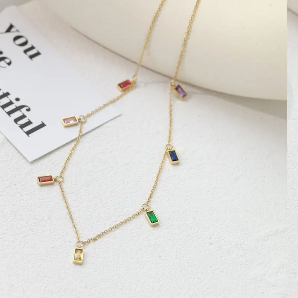 Glossy Charm Kaleido Necklace
