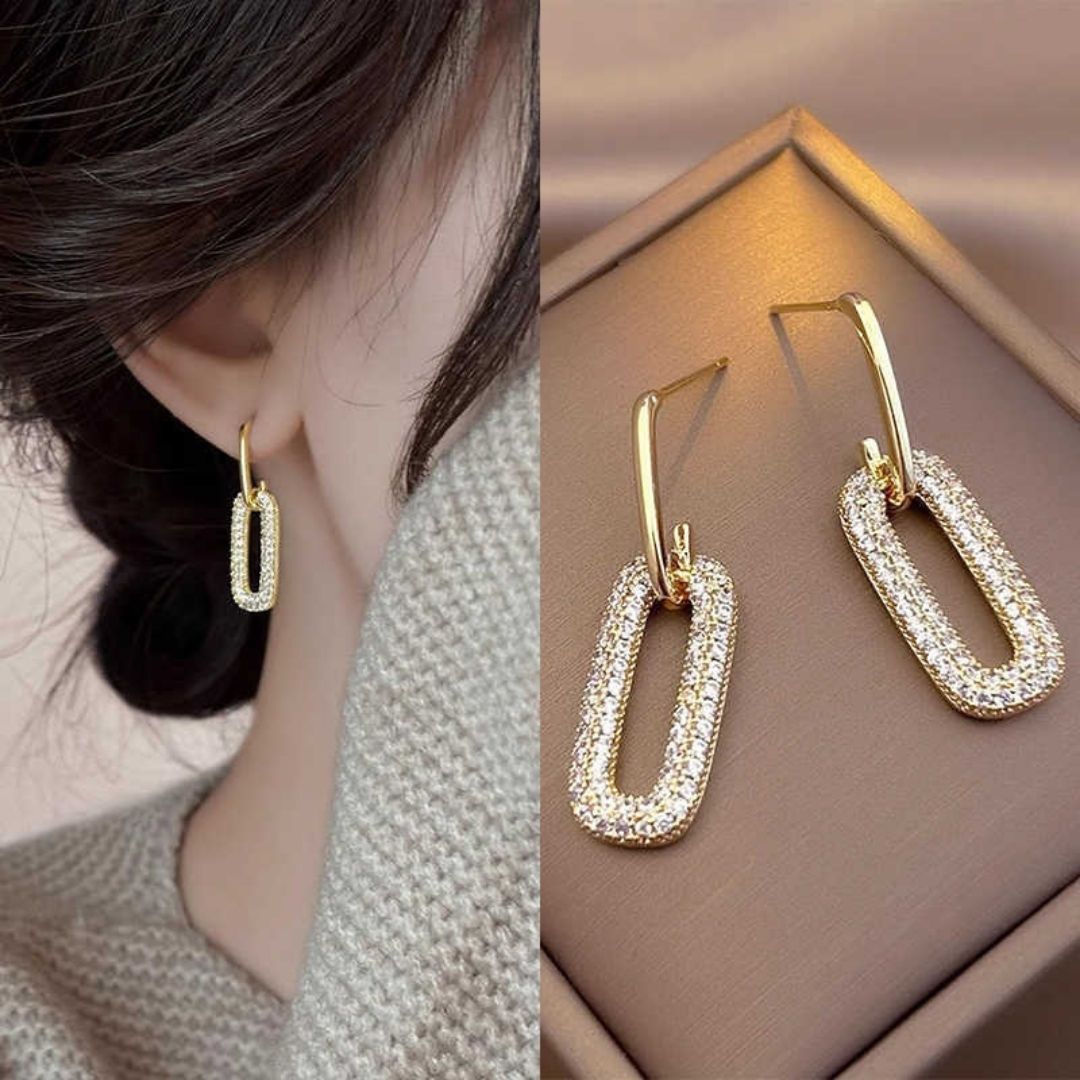 Celestial Glow Links Drop Earrings
